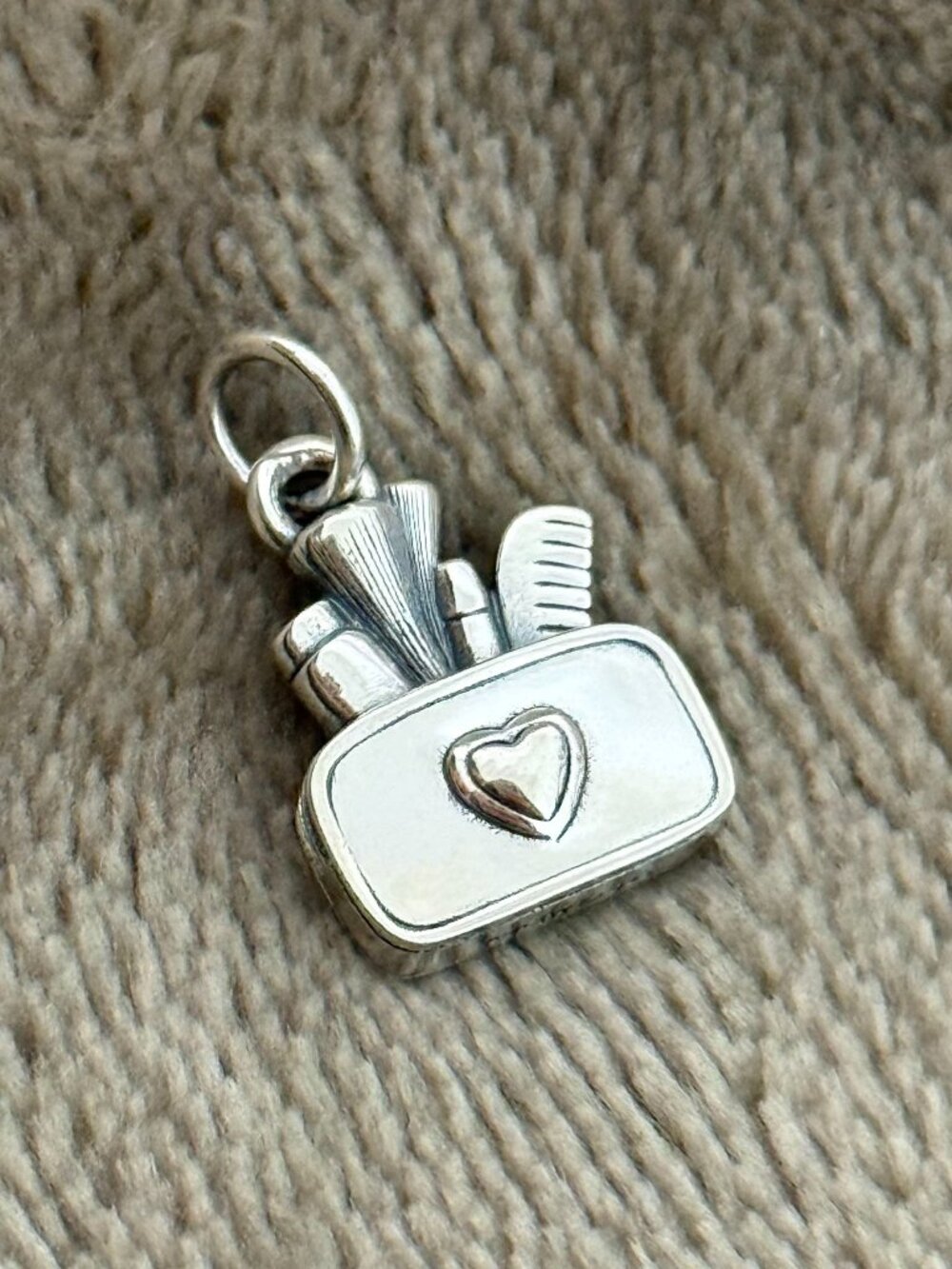 Love My Makeup Bag Charm James Avery Silver Dangle